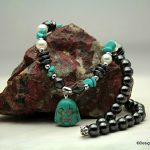 Turquereniet, Hematiet en Replica parel collier - Afbeelding 2