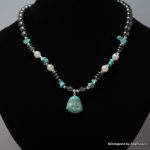 Turquereniet, Hematiet en Replica parel collier - Afbeelding 4