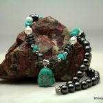 Turquereniet, Hematiet en Replica parel collier - Afbeelding 5