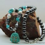 Turquereniet, Hematiet en Replica parel collier