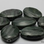 7sts, Ovale Jaspis kralen, ca. 20x30mm